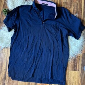 Greyson Men’s Short Sleeve Polo Golf Tee Navy XXL